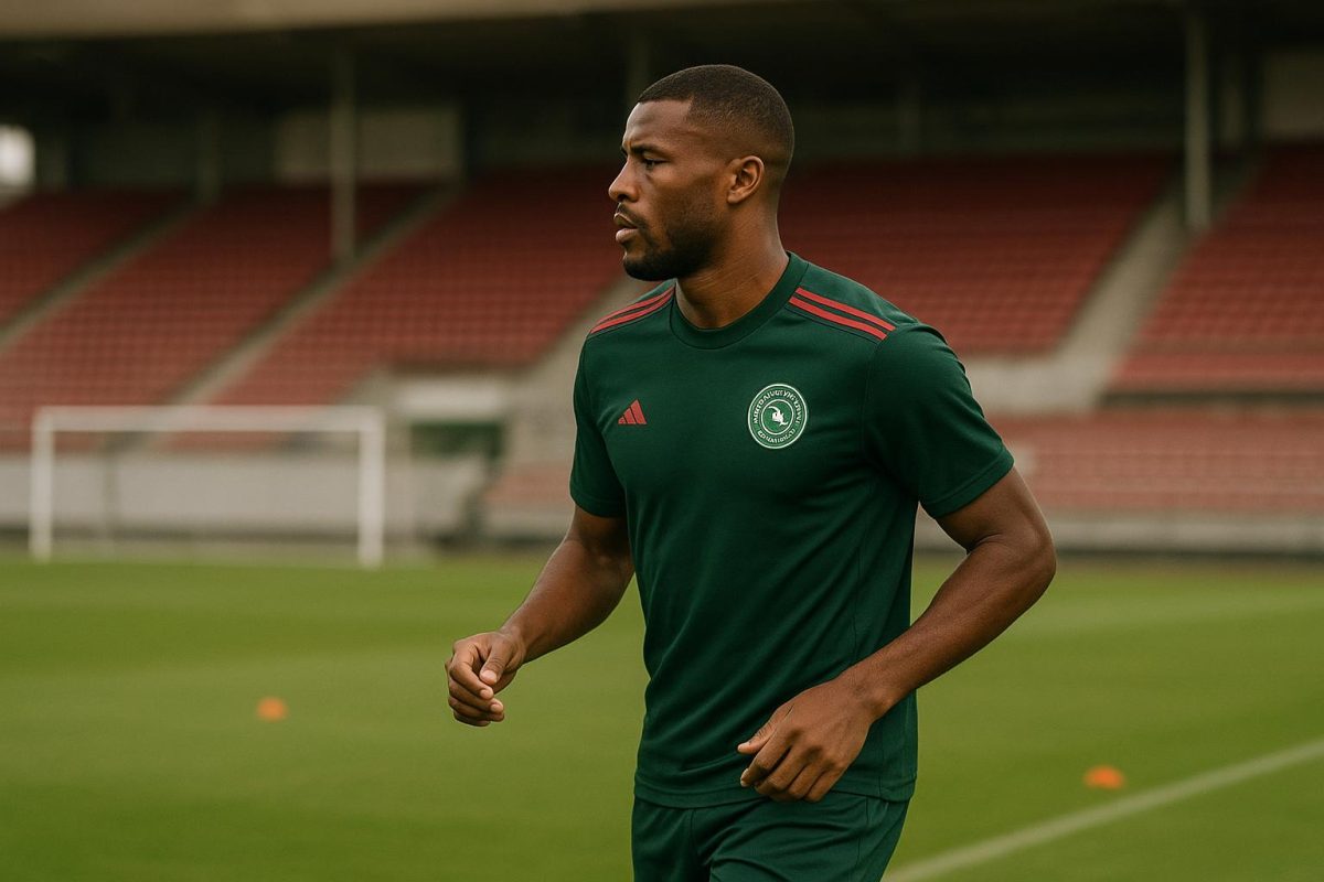 Georginio Wijnaldum in Al Ettifaq-tenue tijdens een training