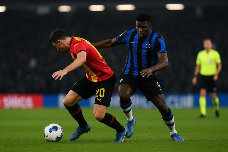 Sfeerbeeld rond Union Saint-Gilloise en Club Brugge in de titelstrijd
