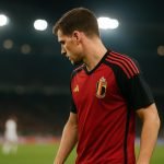 Mika Godts tijdens een moment met de Belgische nationale ploeg