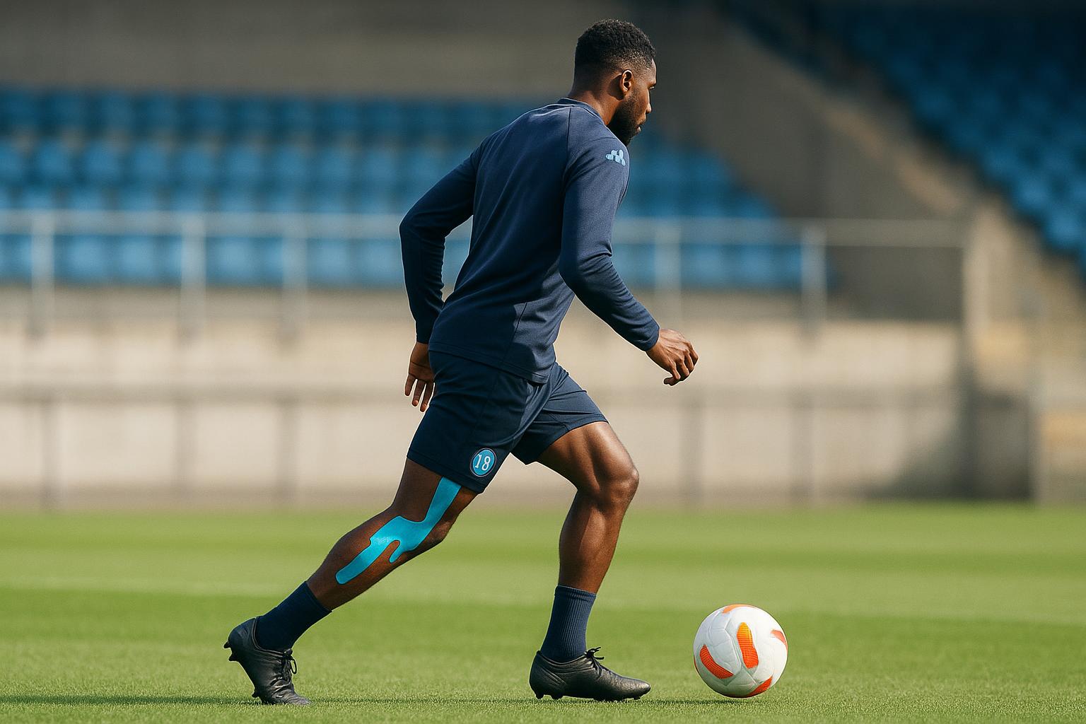 Romelu Lukaku tijdens een trainingsmoment in Napoli-context, zonder herkenbare gezichten.