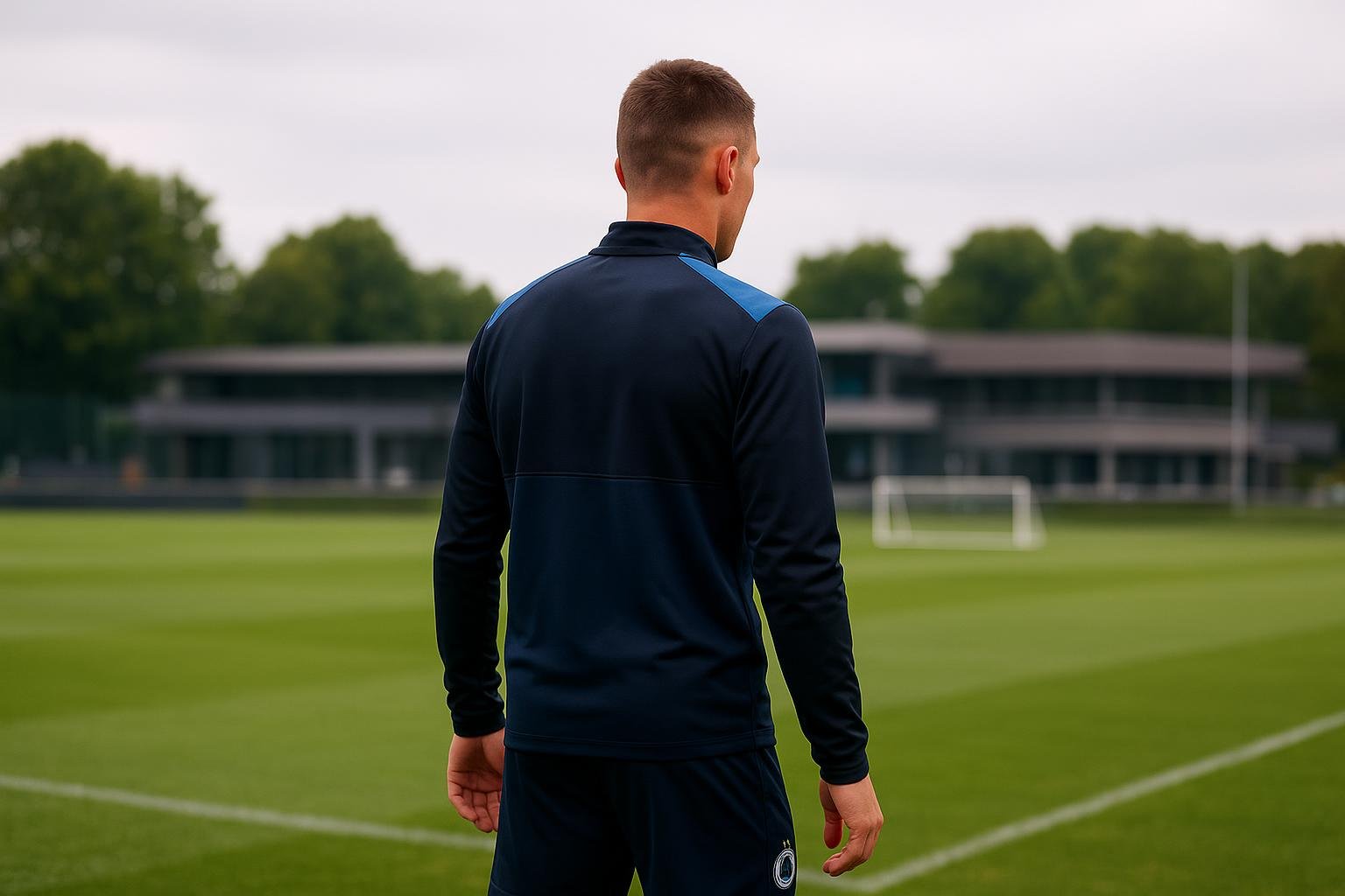 Sfeerbeeld van Club Brugge in trainingscontext, passend bij de contractverlenging van jeugdproduct Alexander Vandeperre.