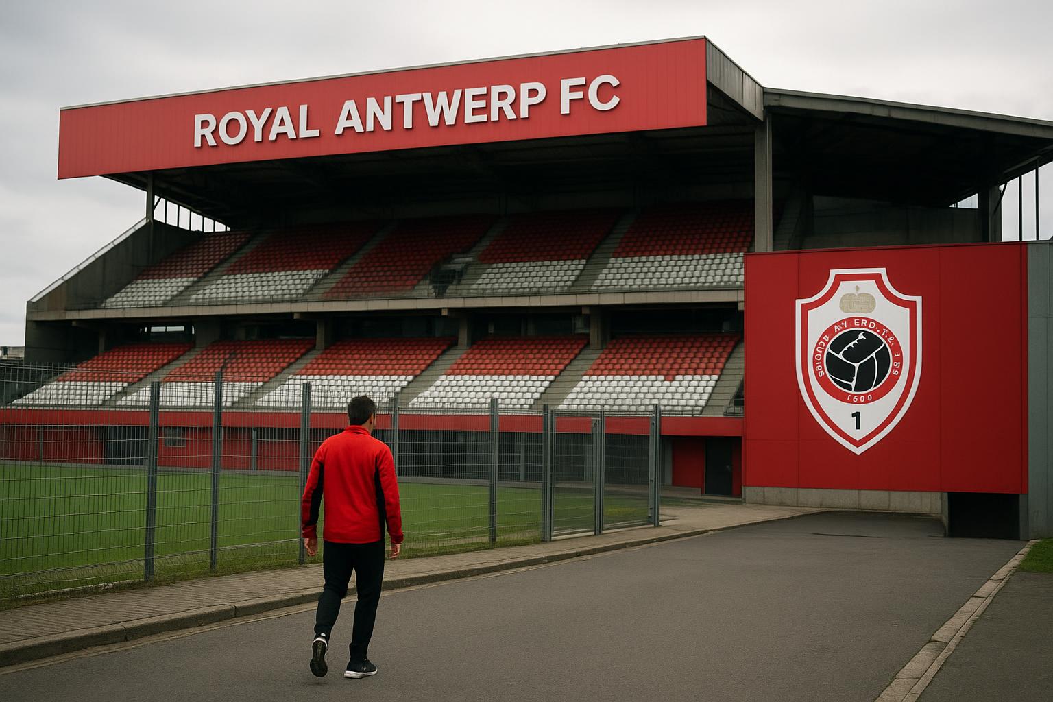 Sfeerbeeld rond de Bosuil bij Royal Antwerp FC in aanloop naar de transferperiode
