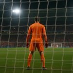 Michel Preud'homme in doelmanstenue tijdens een wedstrijdsetting