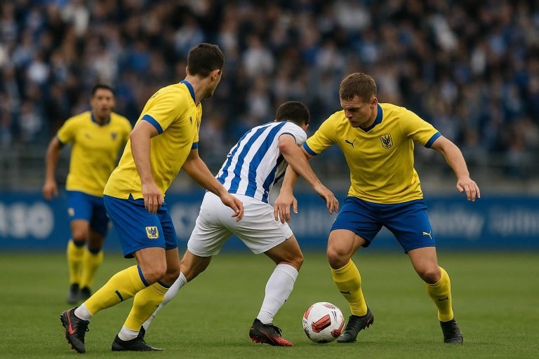 STVV-spelers in teleurstelling tijdens de Champions' Play-Offs