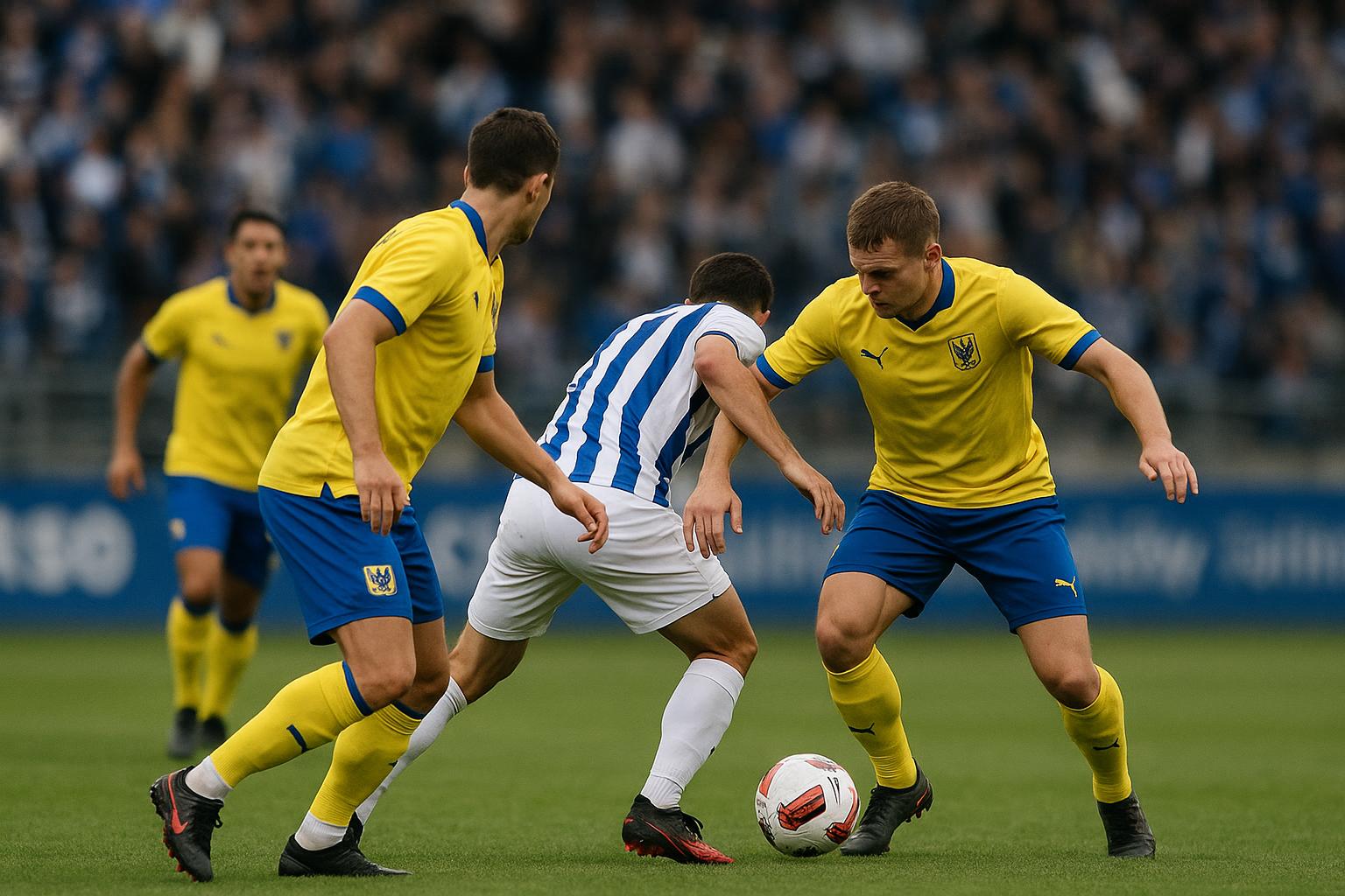 STVV-spelers in teleurstelling tijdens de Champions' Play-Offs