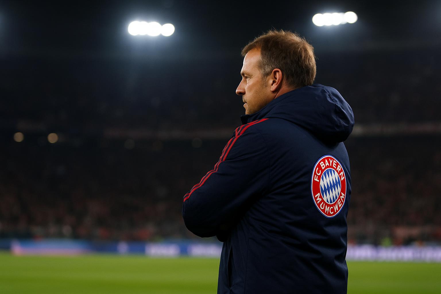 Vincent Kompany langs de zijlijn tijdens Bayern München tegen Real Madrid in de Champions League