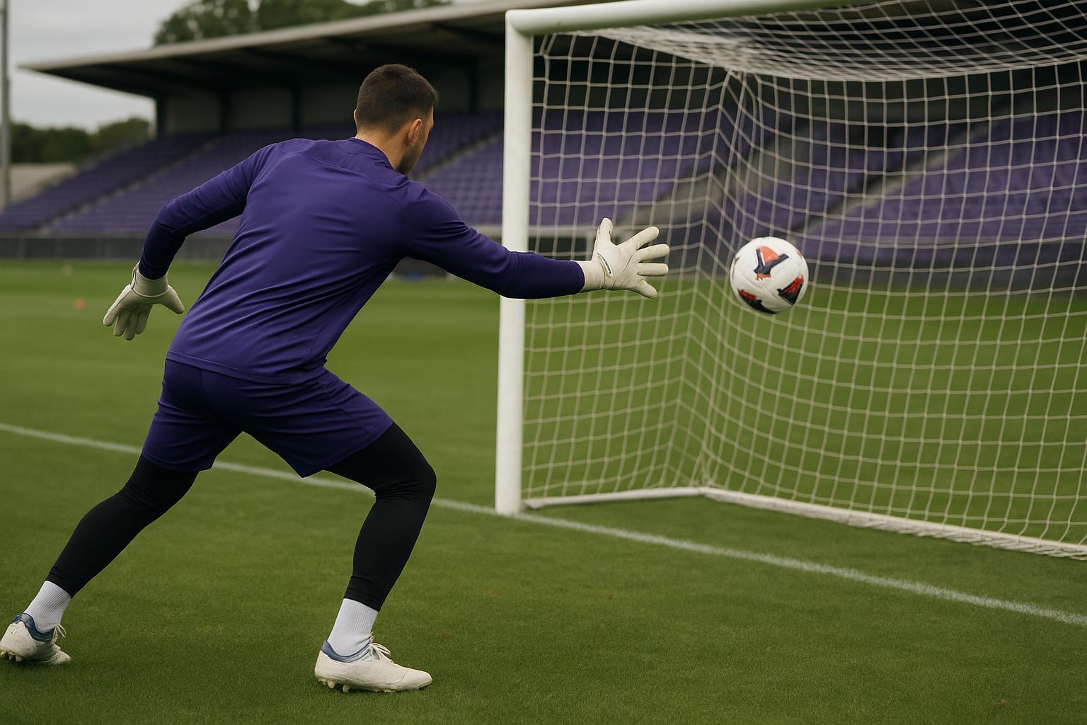 Doelmanstraining bij RSC Anderlecht met focus op het doelgebied