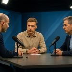 Paolo Di Canio in een televisiestudio tijdens een analyse-uitzending