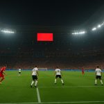 Sfeerbeeld in een stadion tijdens een WK-wedstrijd, als illustratie bij de gelijktijdige aftrap van groepsduels.