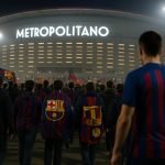Sfeerbeeld rond het Metropolitano bij een Champions League-avond