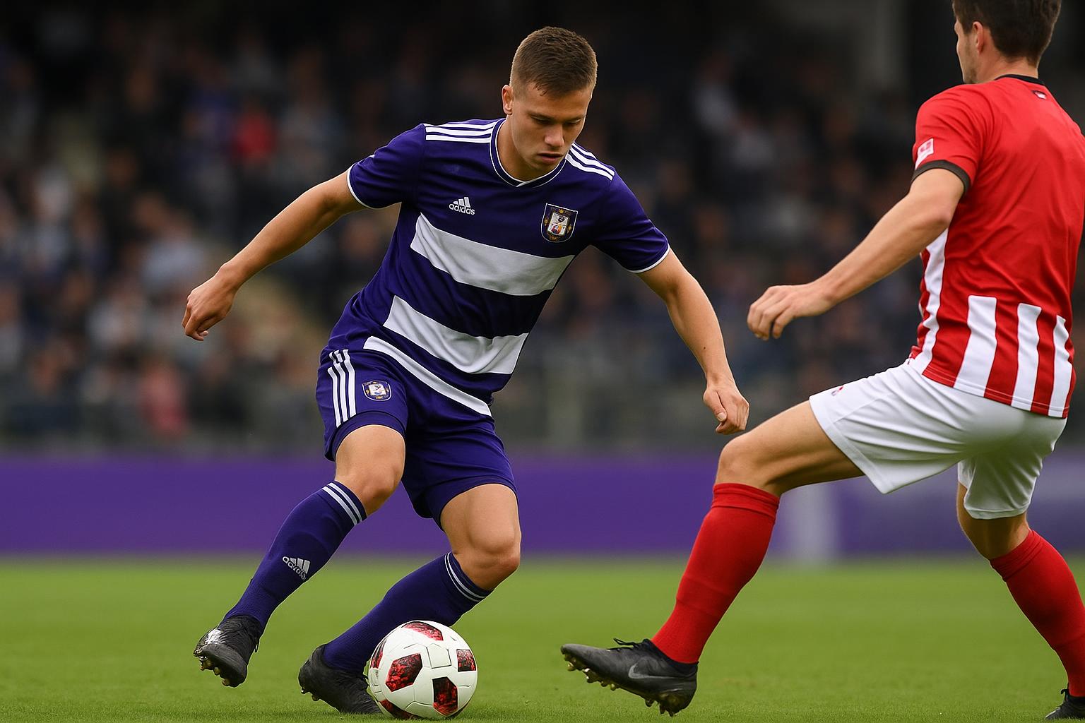 Nunzio Engwanda van RSCA Futures tijdens een moment op het veld