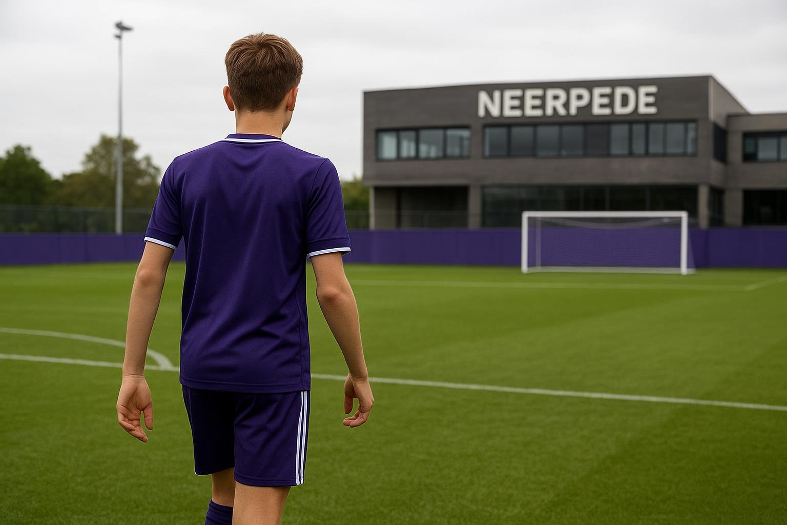 Sfeerbeeld van het jeugdcomplex van RSC Anderlecht op Neerpede