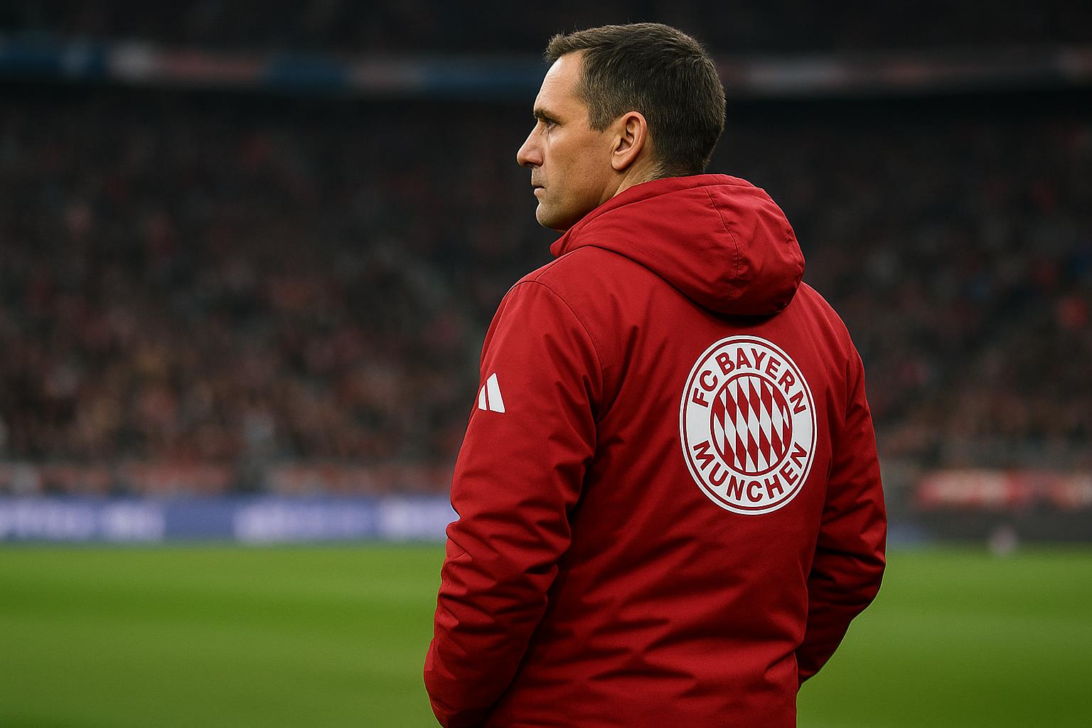 Vincent Kompany als coach van Bayern München langs de zijlijn