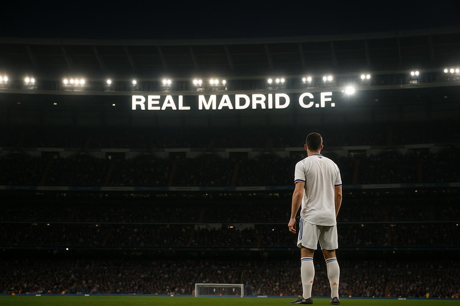 Sfeershot rond het Santiago Bernabéu van Real Madrid