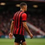 Marcos Senesi van AFC Bournemouth tijdens een wedstrijd in de Premier League