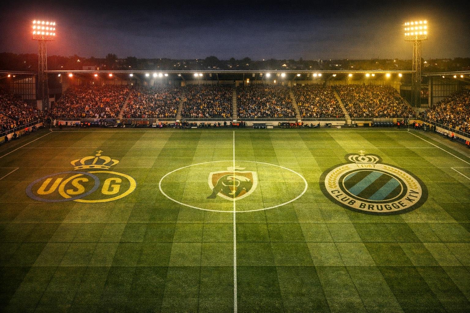 Union SG tegen Club Brugge als analytische topaffiche van Speeldag 33 in de Jupiler Pro League.