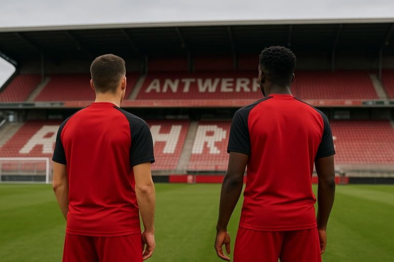 Sfeershot rond Royal Antwerp FC in het Bosuilstadion