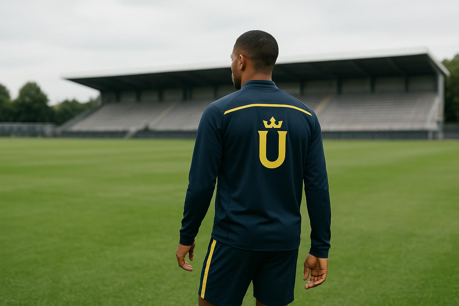Fedde Leysen van Union SG tijdens een training in het Dudenpark