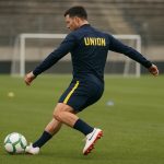 Anouar Ait El Hadj van Union Saint-Gilloise tijdens een trainingsmoment