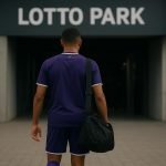 Sfeerbeeld in het Lotto Park bij RSC Anderlecht in de context van transfergeruchten rond Nathan De Cat