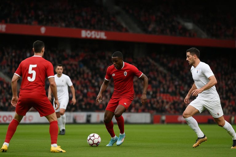 Spelers van Royal Antwerp FC vieren op de Bosuil na de wedstrijd tegen OH Leuven
