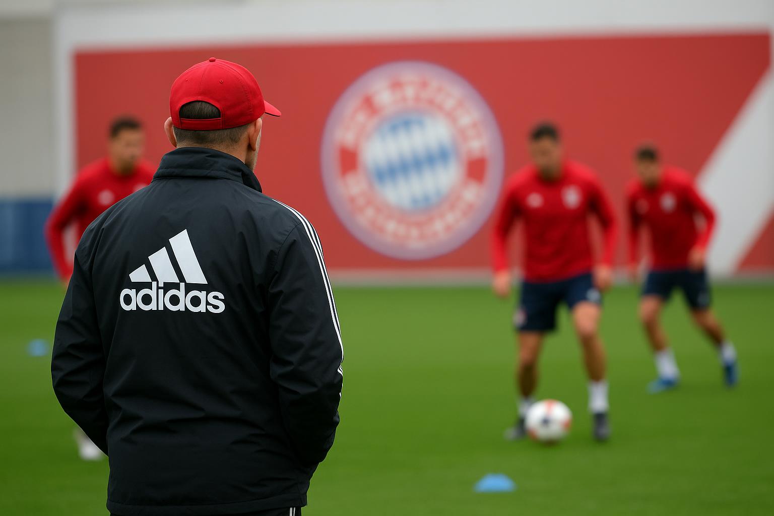 Vincent Kompany in Bayern-context tijdens een trainingsmoment