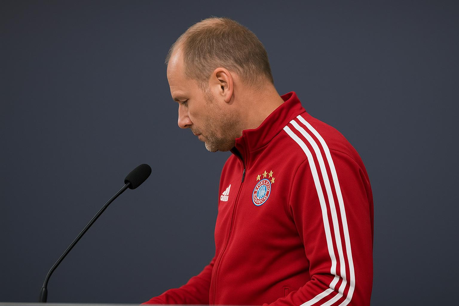 Vincent Kompany in Bayern-context in een stadionomgeving, in aanloop naar een wedstrijd.