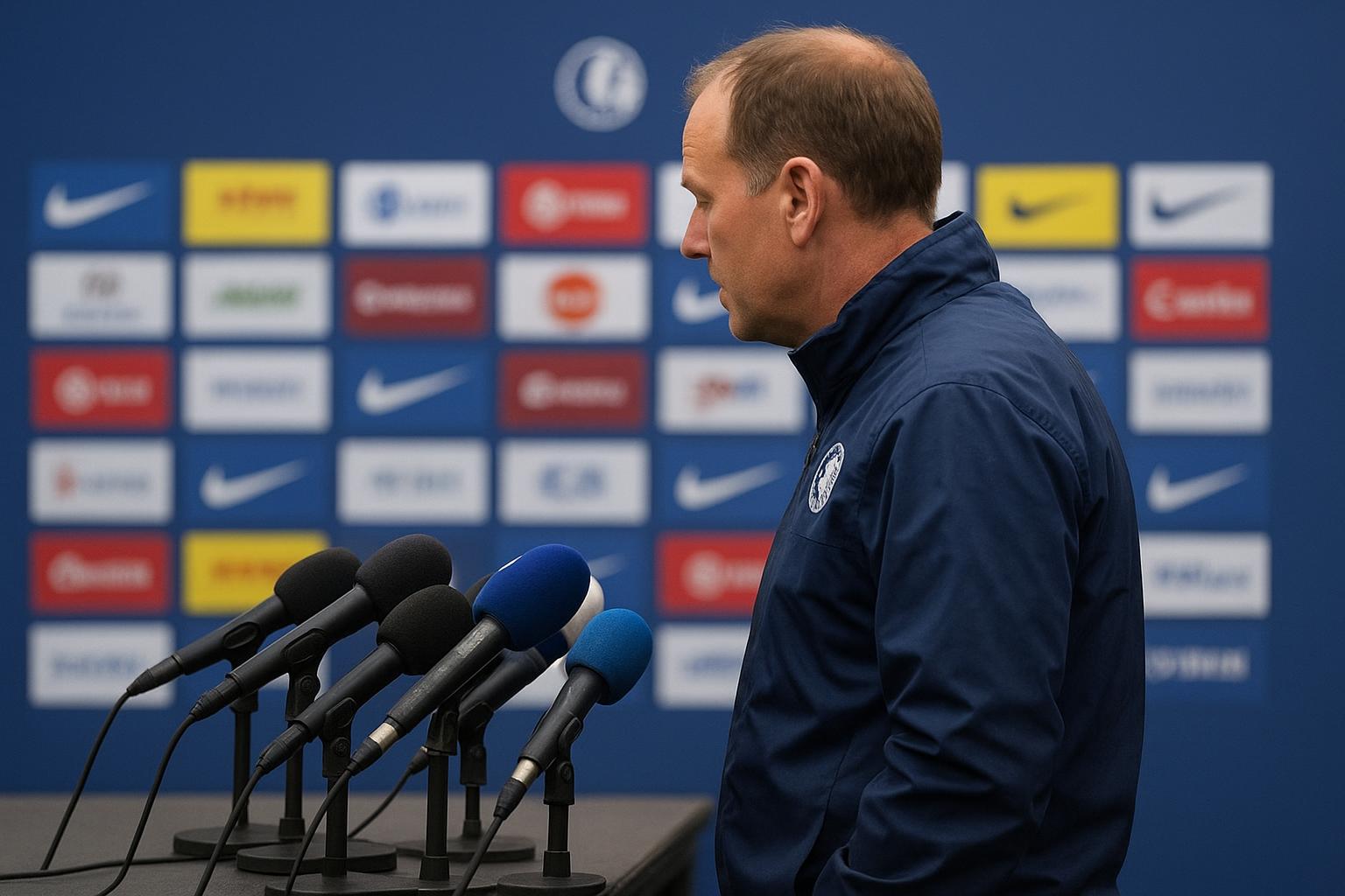 Rik De Mil, coach van KAA Gent, langs de zijlijn in de Planet Group Arena