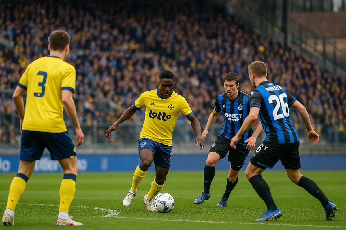 Sfeerbeeld in het Dudenpark tijdens Union tegen Club Brugge