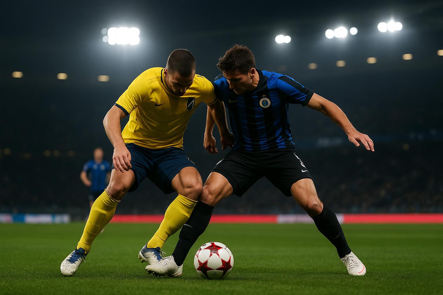 Spelmoment tijdens Union Saint-Gilloise tegen Club Brugge in Brussel