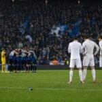 Sfeerbeeld na Club Brugge - KAA Gent met zichtbare ontgoocheling en stadiondruk