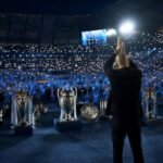 De afscheidssfeer rond Pep Guardiola bij Manchester City, met Vincent Kompany als opvallende aanwezige