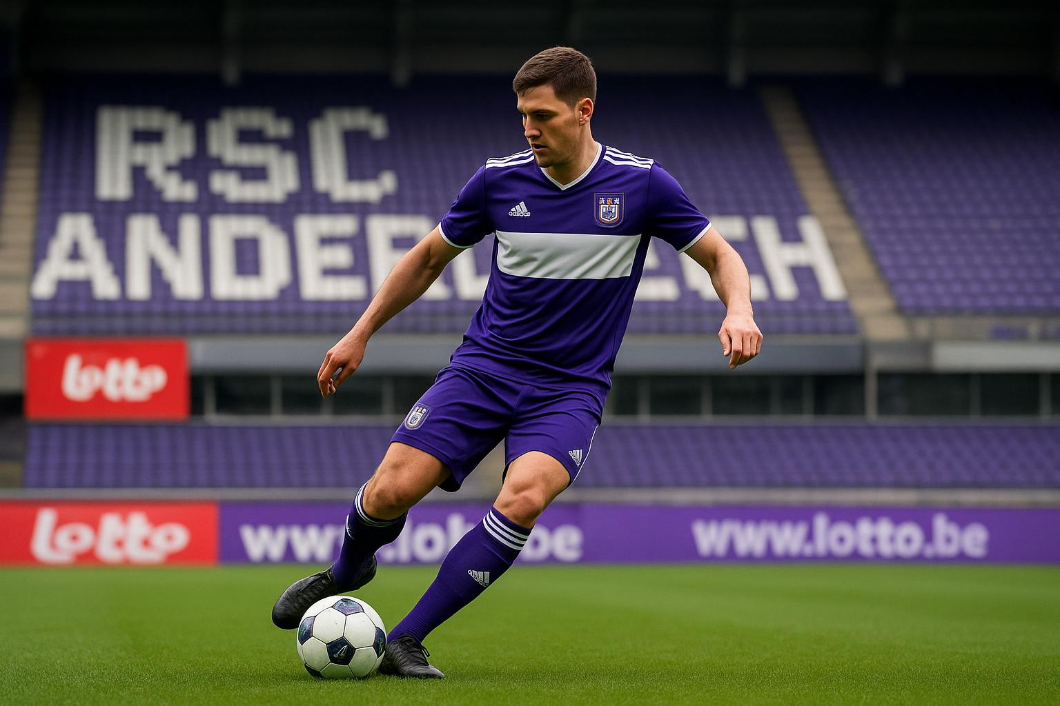 Mihajlo Cvetkovic van RSC Anderlecht tijdens een moment op het veld