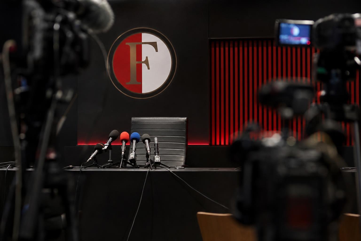 Perscontext rond een gevoelige clubbeslissing in het voetbal zonder herkenbare gezichten