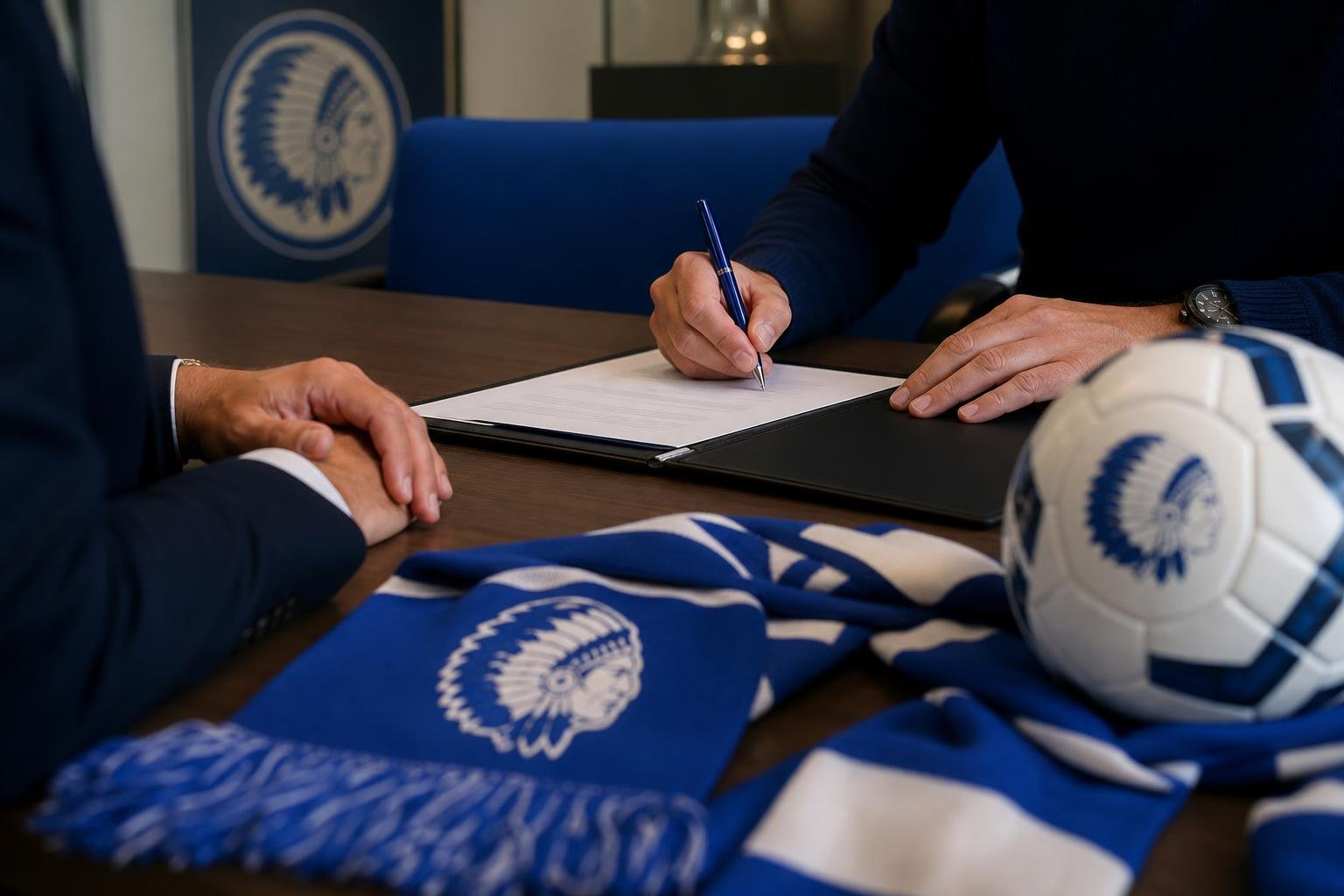 KAA Gent-sfeerbeeld bij de contractverlenging van Ruslan Vydysh