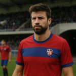 Gerard Piqué in stadionomgeving rond Andorra FC