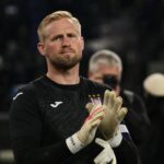Kasper Schmeichel als doelman tijdens zijn periode bij Anderlecht