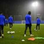 Sfeerbeeld van KRC Genk richting barrageduel tegen KAA Gent zonder herkenbare spelers