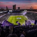 Sfeerbeeld van het stadion van RSC Anderlecht in Brussel