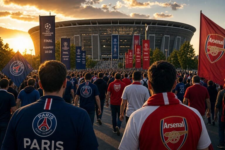Fans op weg naar de Champions League-finale in Boedapest