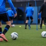 Trainingsmoment bij Club NXT in de sfeer van een bekroonde jeugdopleiding van Club Brugge