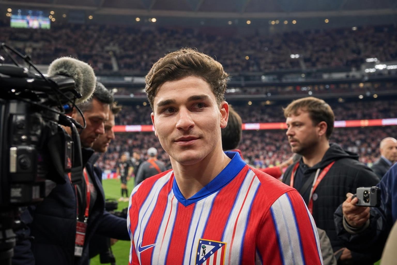 Julián Álvarez in transfercontext rond FC Barcelona en Atlético Madrid