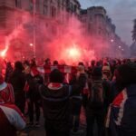 Gespannen supporterssfeer rond Arsenal en PSG voor de Champions League-finale in Boedapest