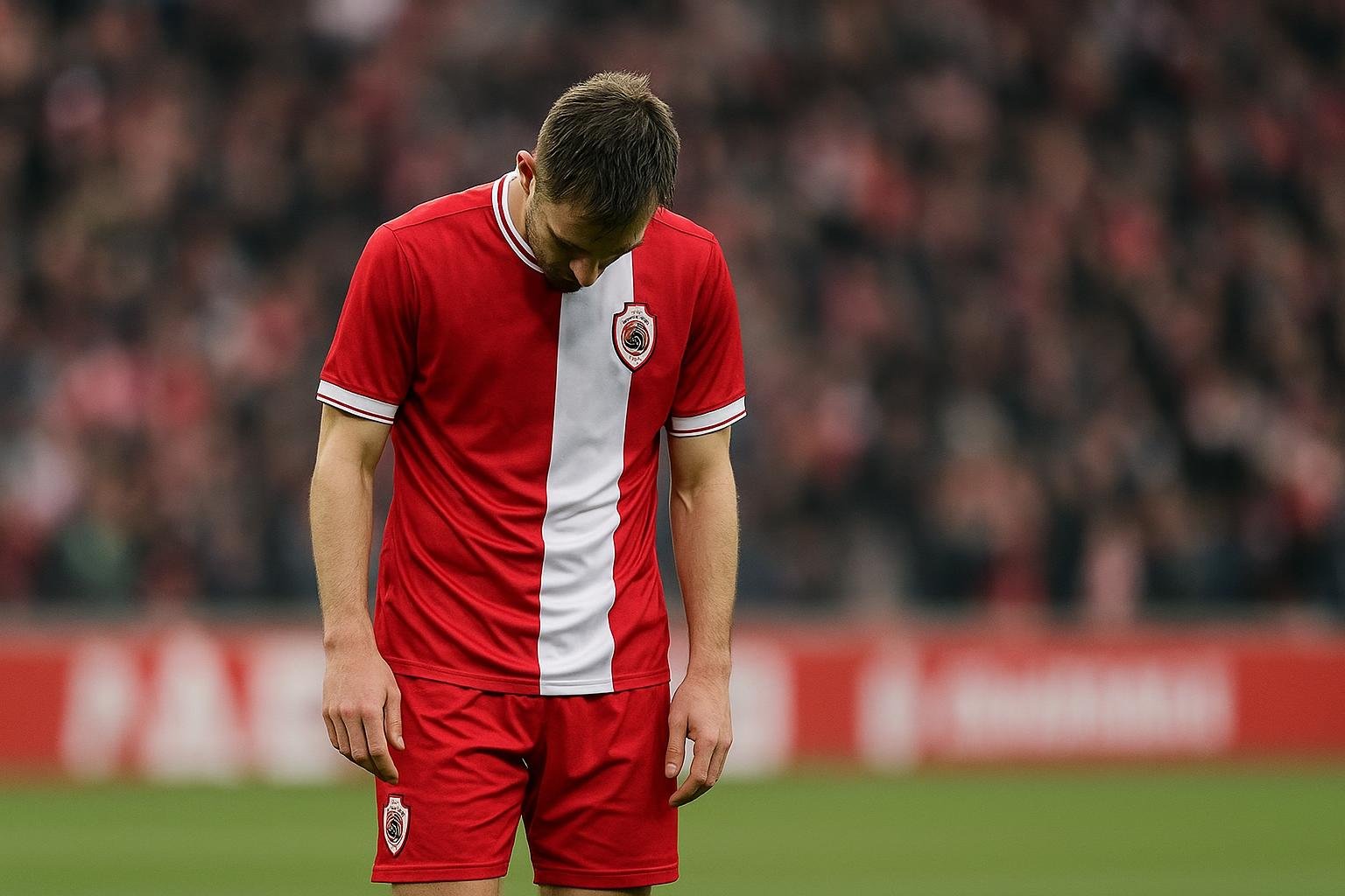Daam Foulon van Royal Antwerp FC na de 0-5 nederlaag tegen Standard op de Bosuil