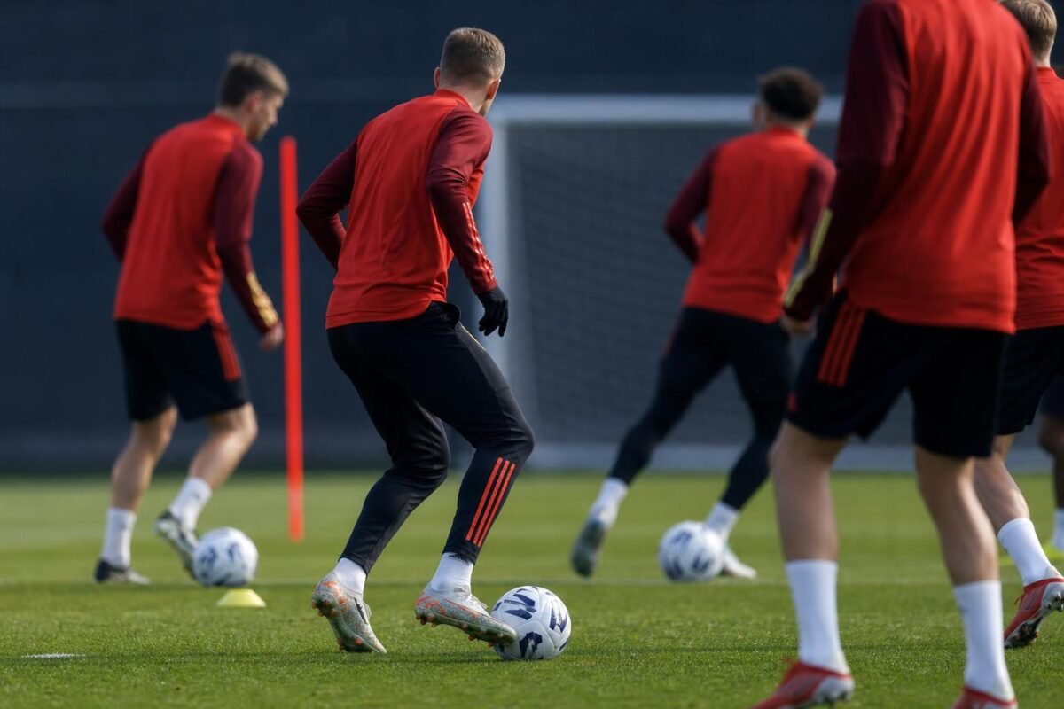 Rode Duivels op training in aanloop naar het WK zonder herkenbare gezichten
