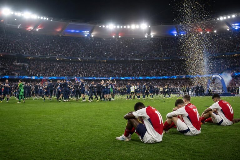 PSG viert na de Champions League-finale terwijl Arsenal ontgoocheld achterblijft