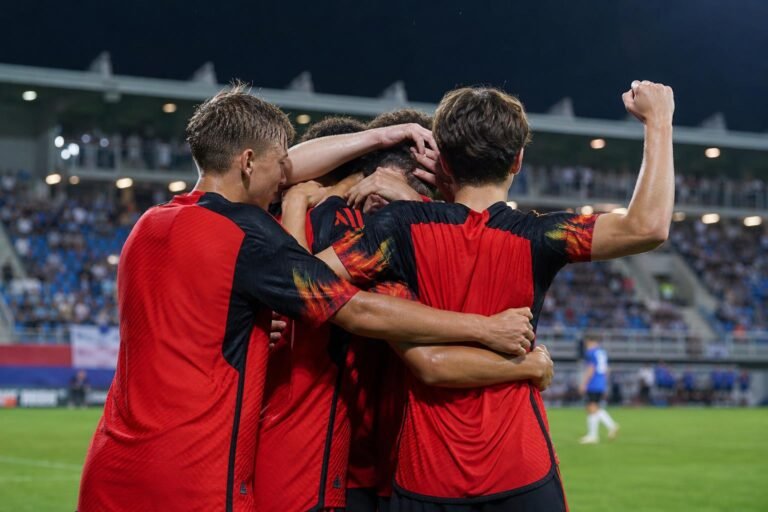 Belgische U17 viert een gespannen EK-zege tegen Estland zonder herkenbare gezichten