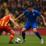 Sfeerbeeld tijdens KV Mechelen tegen KAA Gent in de Champions' Play-Offs