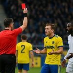 Sfeerbeeld van STVV tegen Union SG op Stayen tijdens de fase die leidde tot rood voor Kevin Mac Allister.