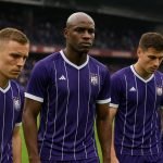 Spelers van RSC Anderlecht reageren teleurgesteld na een wedstrijd